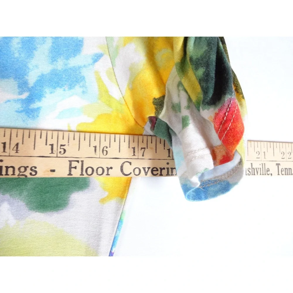Anthropologie Sparrow Floral Dress Womens Medium Multi Watercolor Boho Flowy